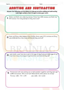 class 4 maths worksheet