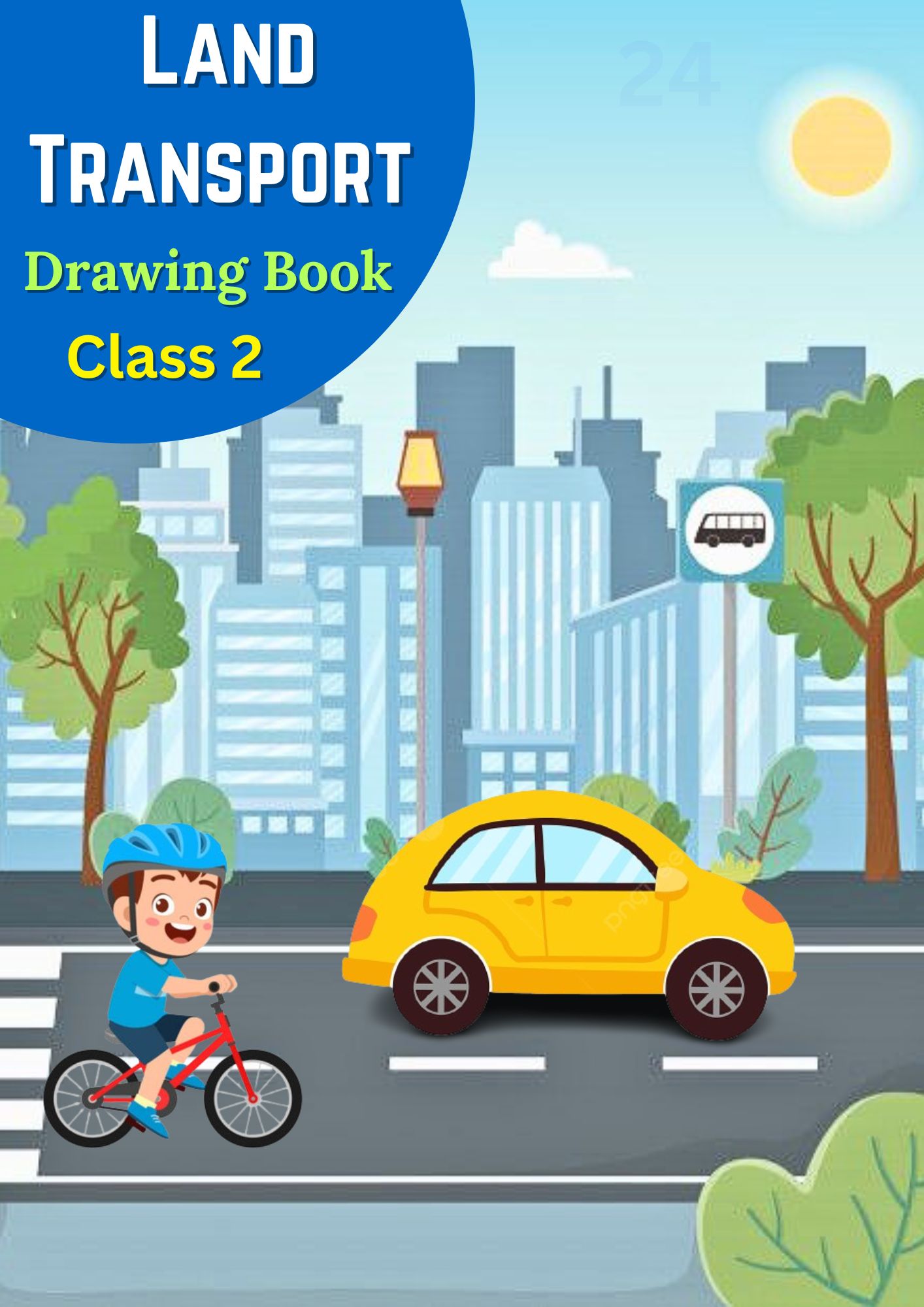 Land Transport Color Book Class 2 - Brainiac Worksheets