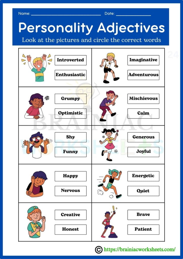 class 4 english worksheet