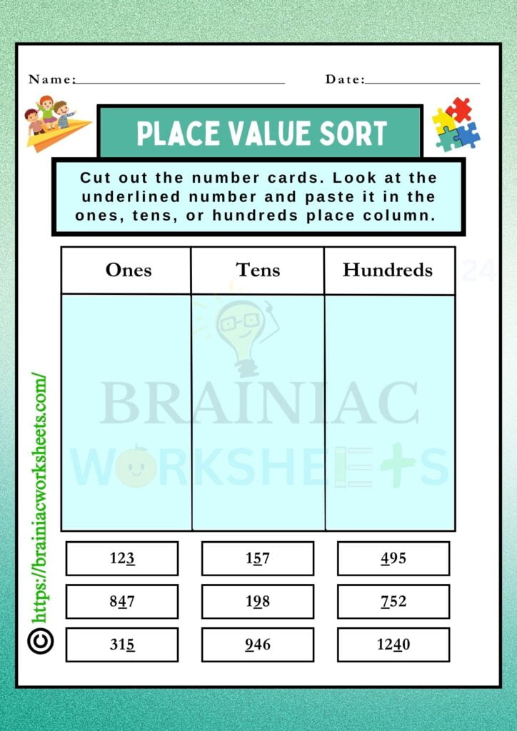 class 1 maths worksheet