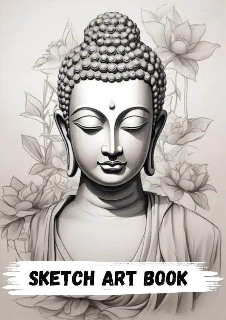 creative buddha sketch art