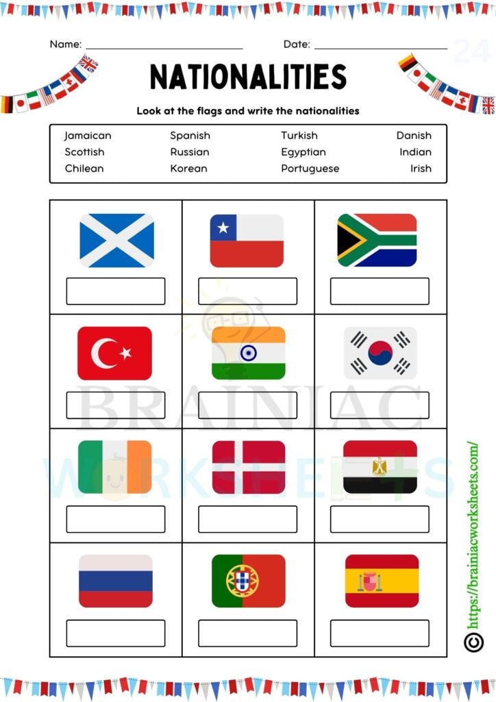 gk worksheet for class 5