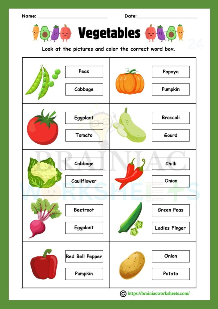 english worksheet for class 1