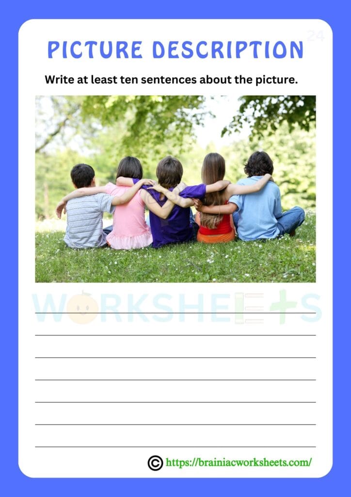 english worksheet for class 4