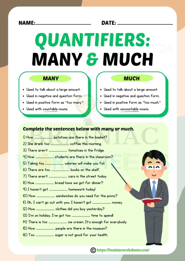 english worksheet for class 3