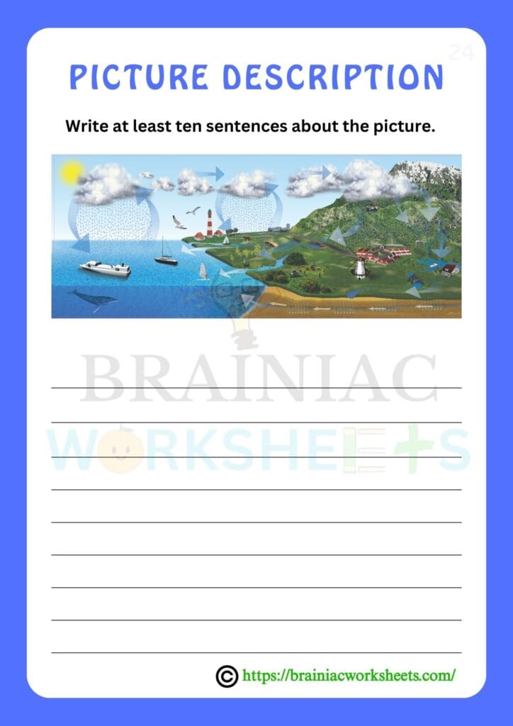 english worksheet for class 4