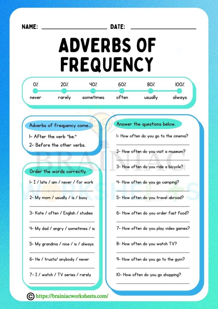 english worksheet for class 5