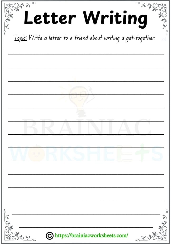 english worksheet for class 4