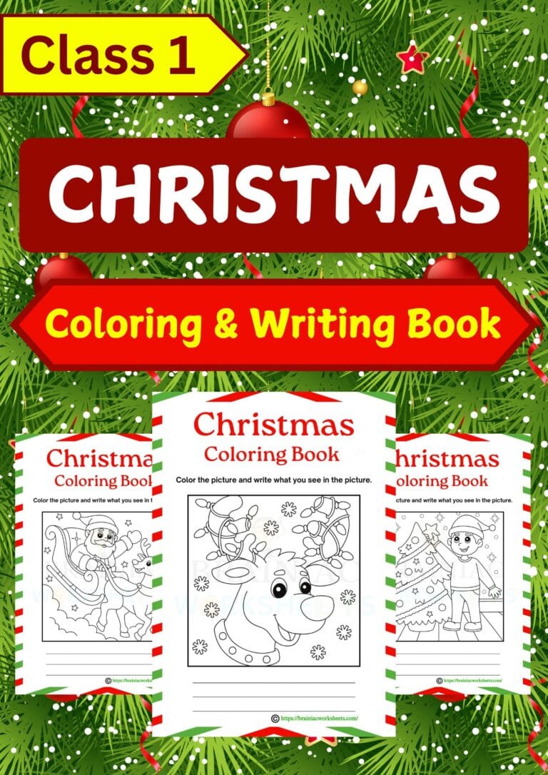 christmas drawing book for class 1