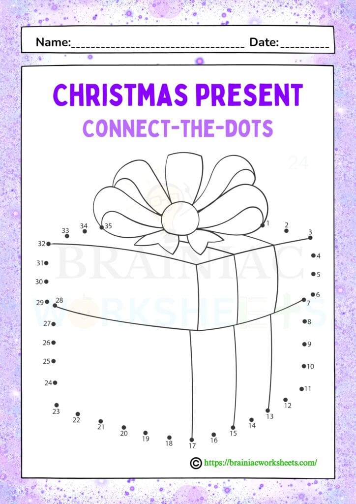 christmas drawing worksheet for class 2