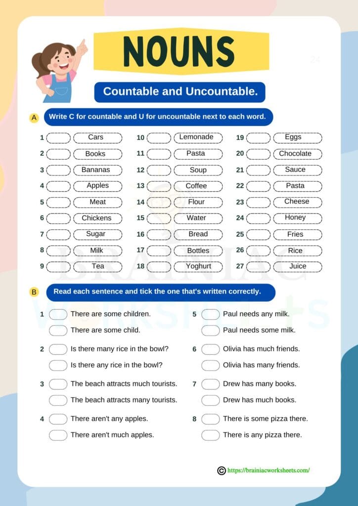 english worksheet for class 2