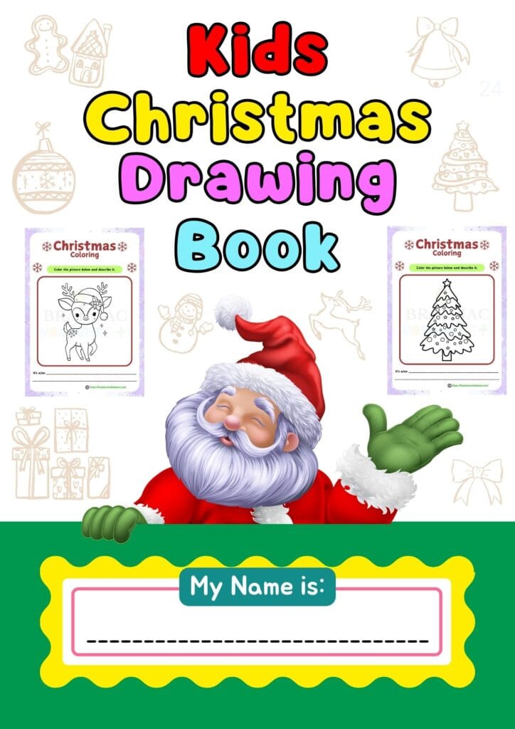 christmas drawing book for class 4