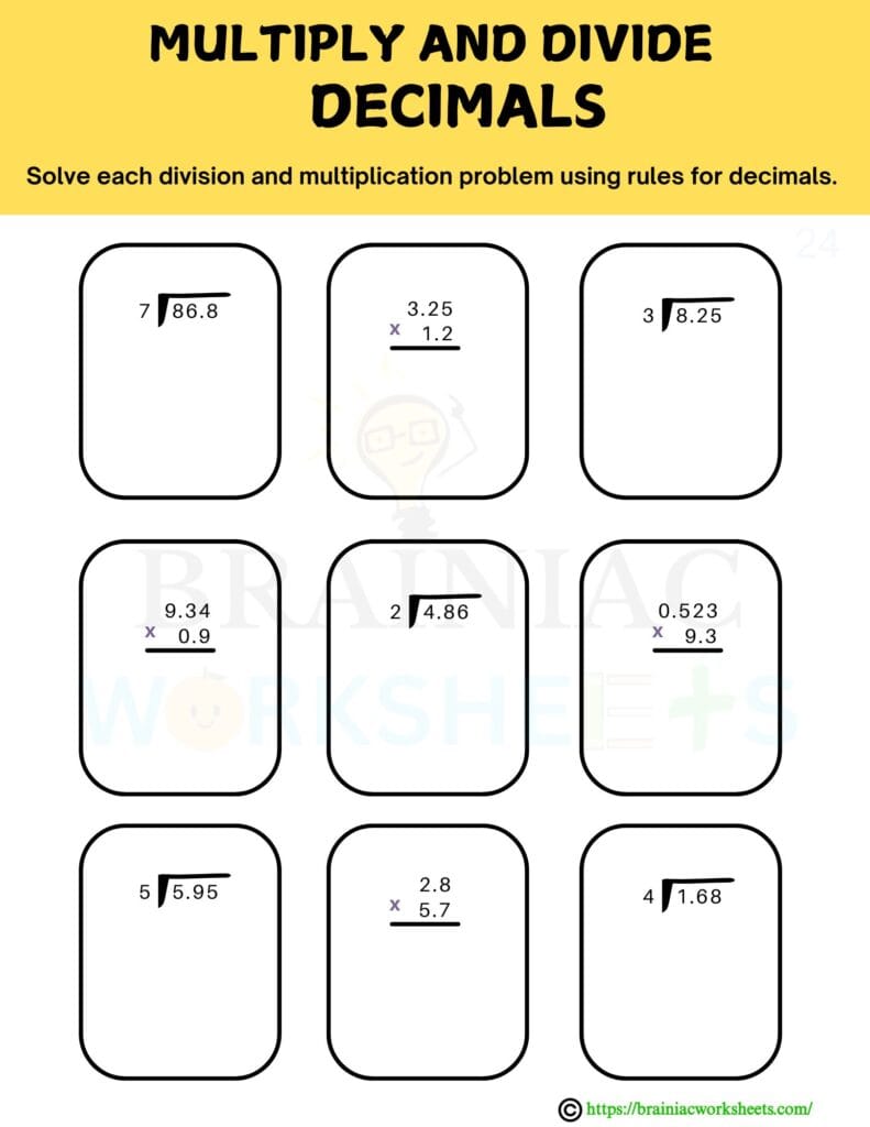 maths worksheet for class 5