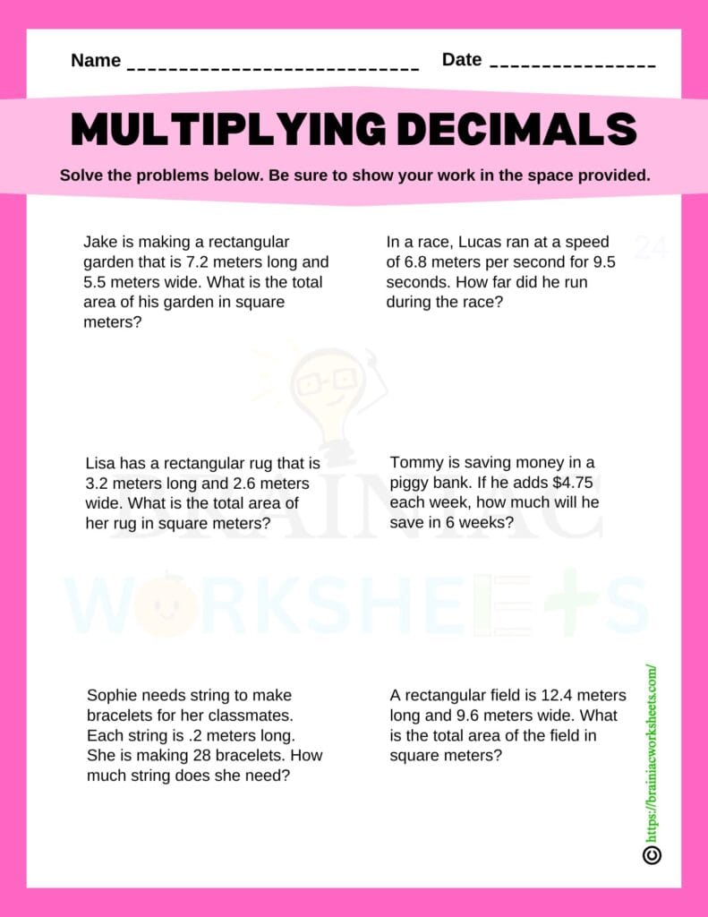 maths worksheet for class 5