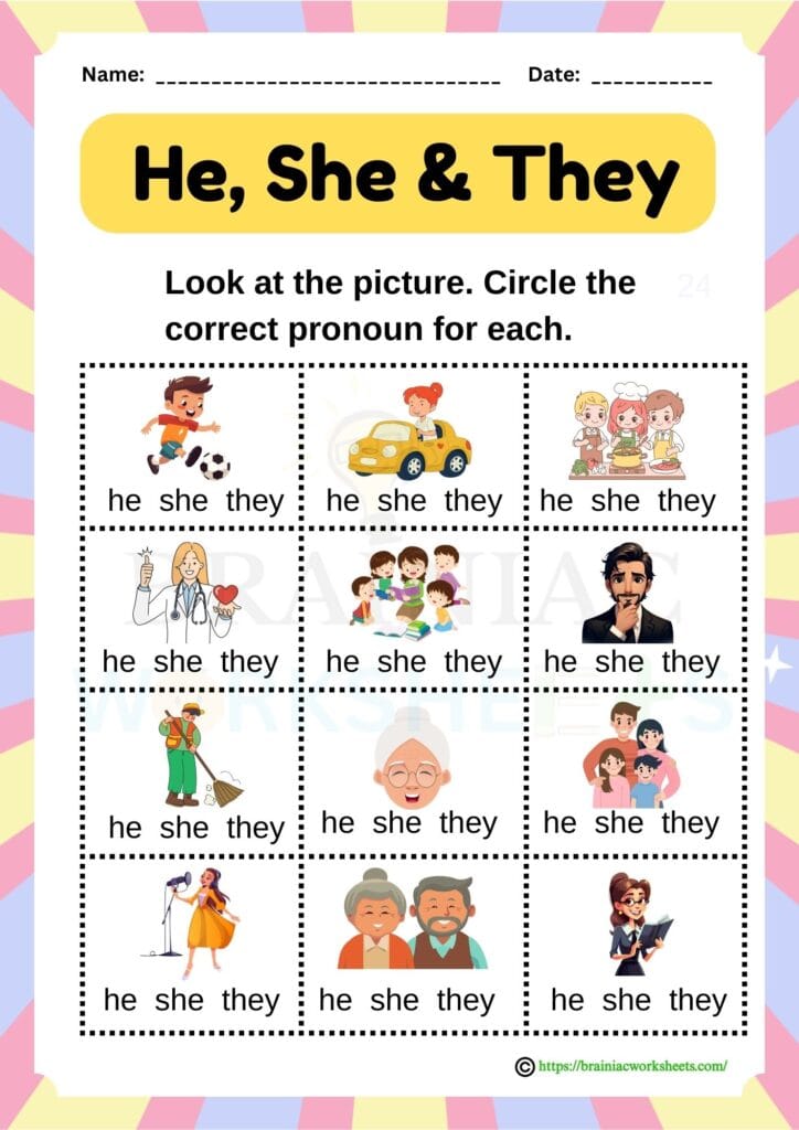 english worksheet for class 1