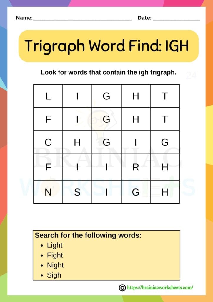 english worksheet for class 1