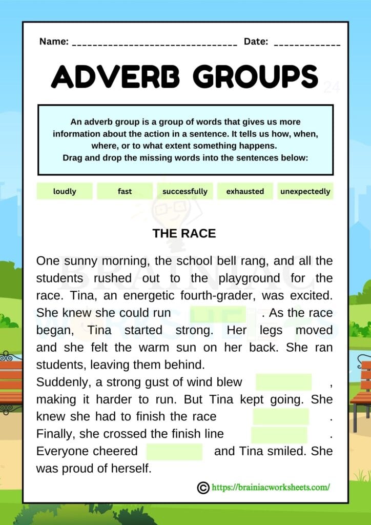 english worksheet for class 5