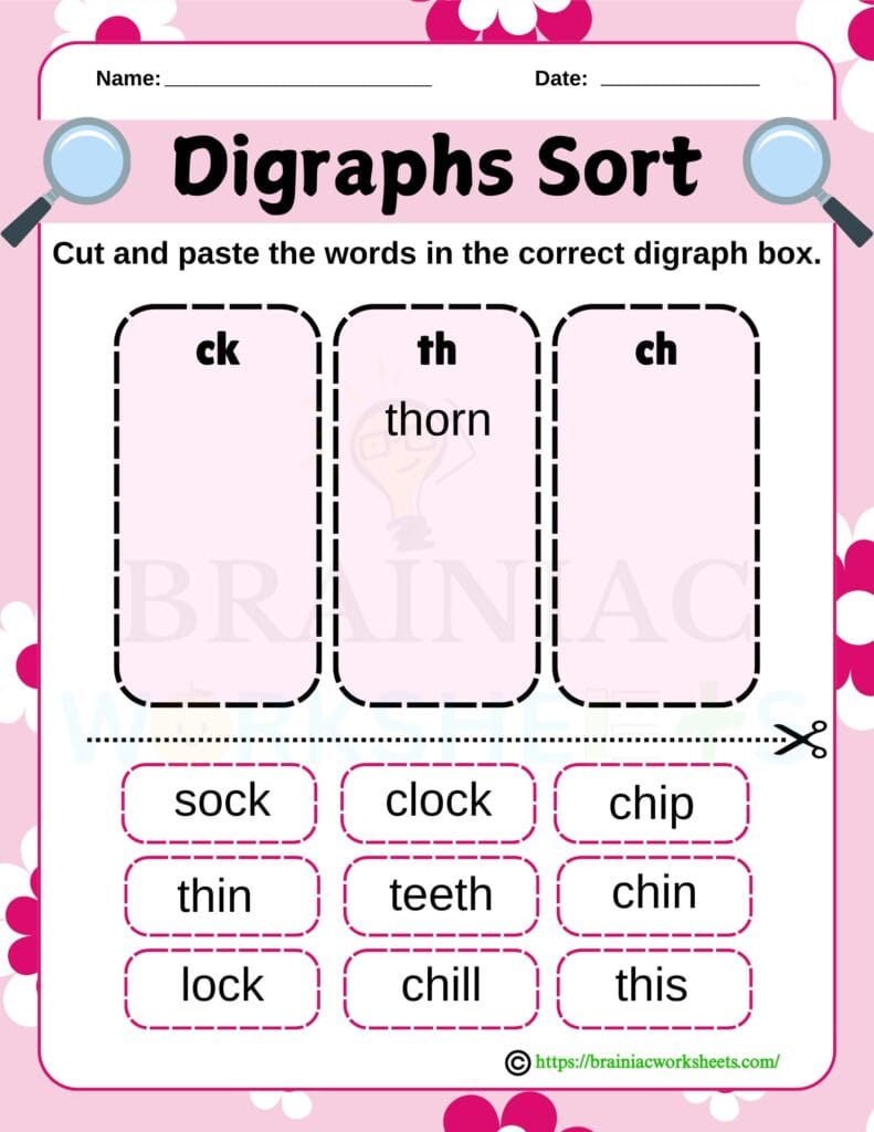 english worksheet for class 1