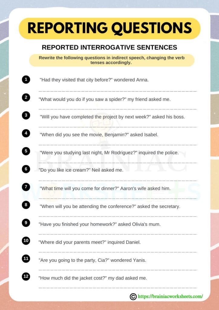 english worksheet for class 5