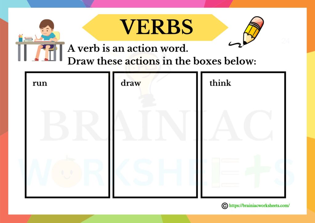 english worksheet for class 1