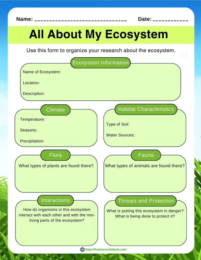 evs worksheet for class 5