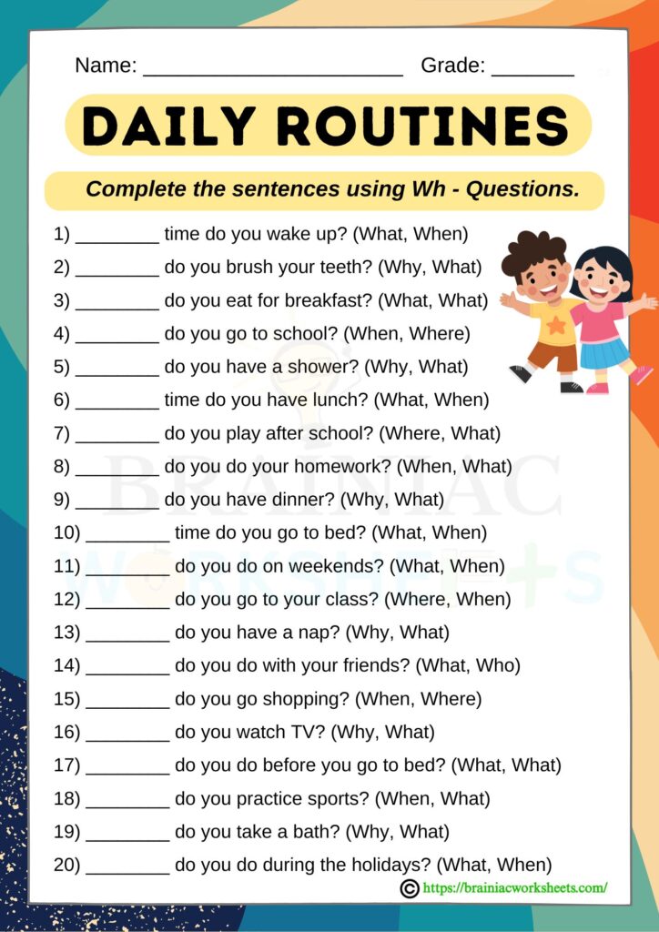 english worksheet for class 2