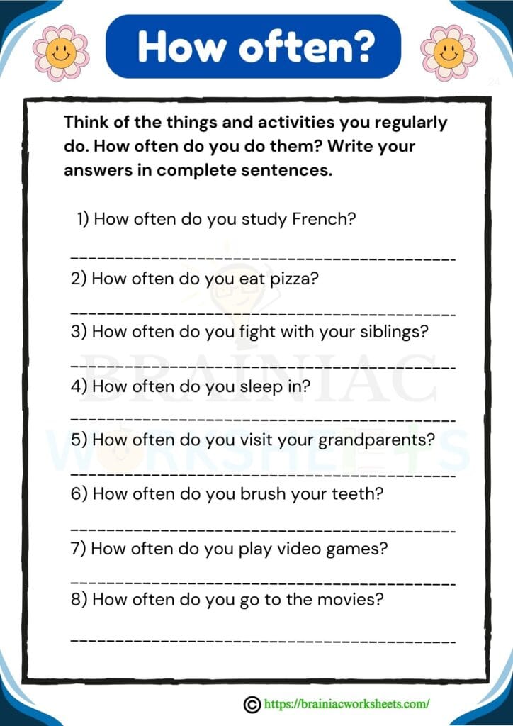 english worksheet for class 3