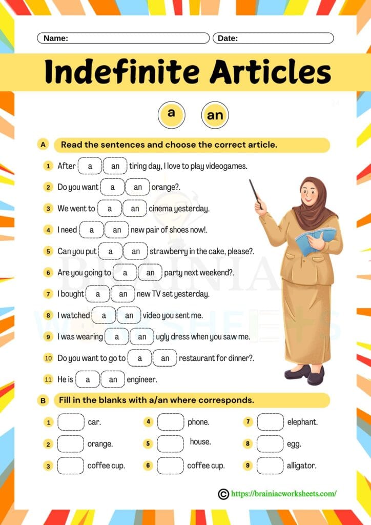 english worksheet for class 1