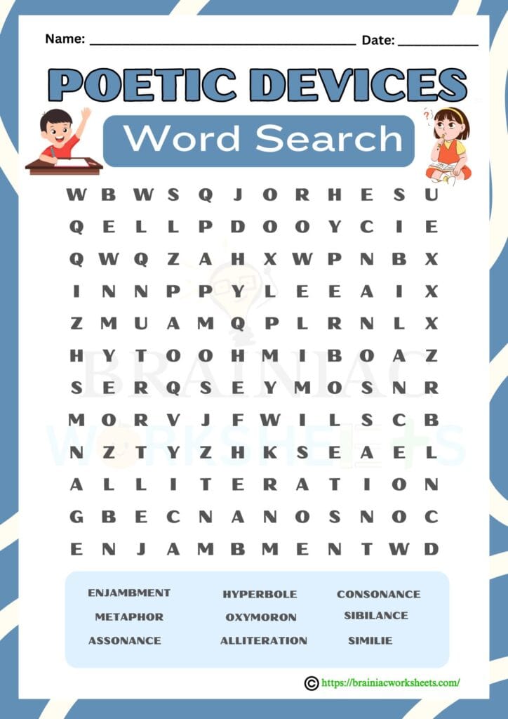 english worksheet for class 5