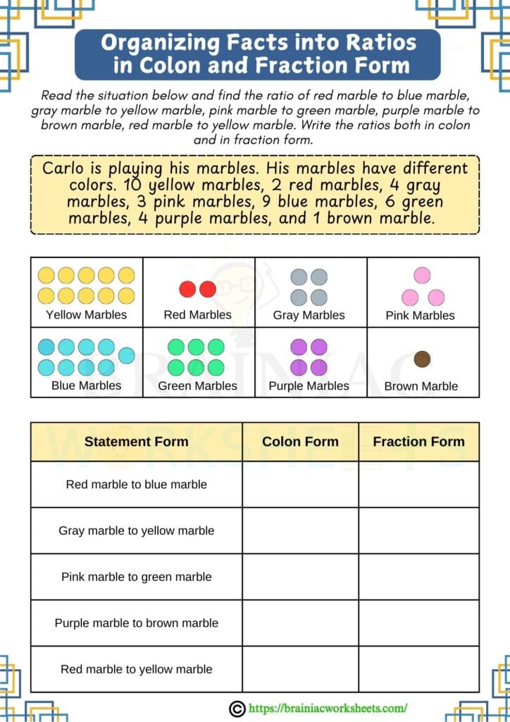 maths worksheet for class 4