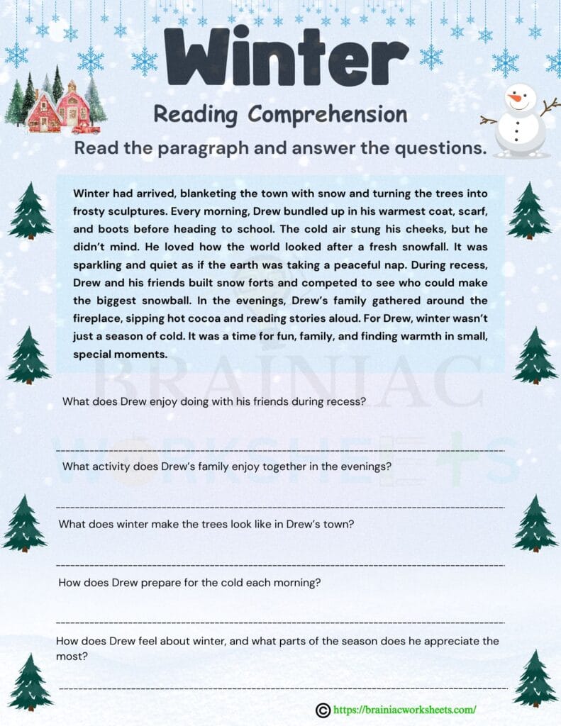 english worksheet for class 3