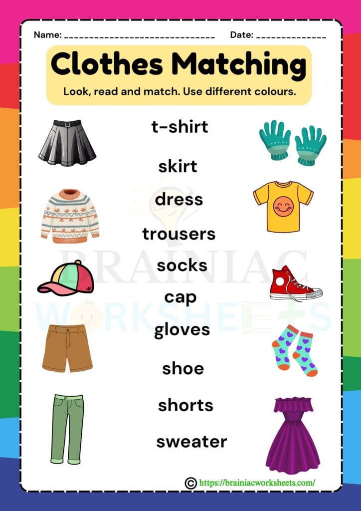 english worksheet for class 1