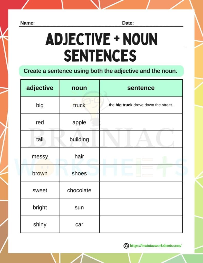 english worksheet for class 4