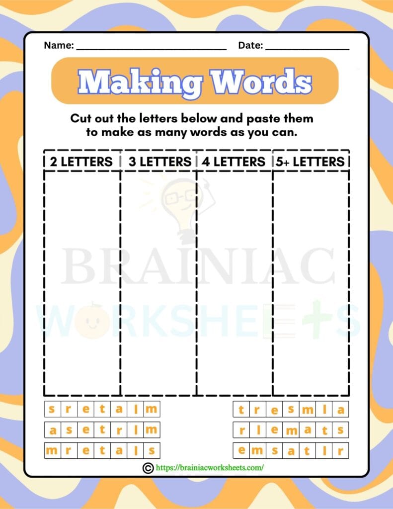 english worksheet for class 3