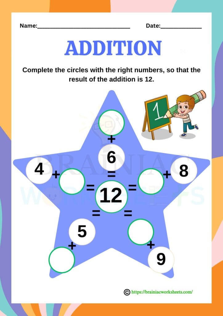 maths worksheet for class 2