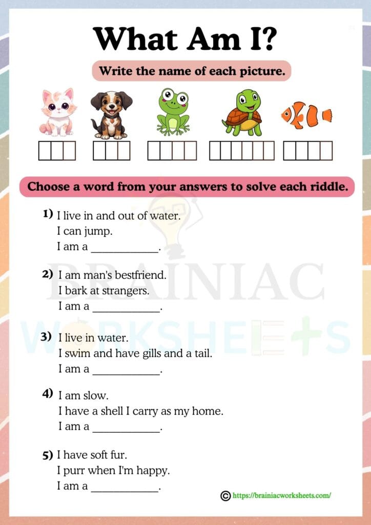 science worksheet for class 2