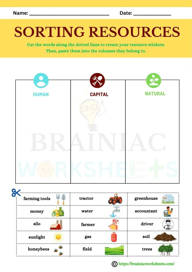 evs worksheet for class 2