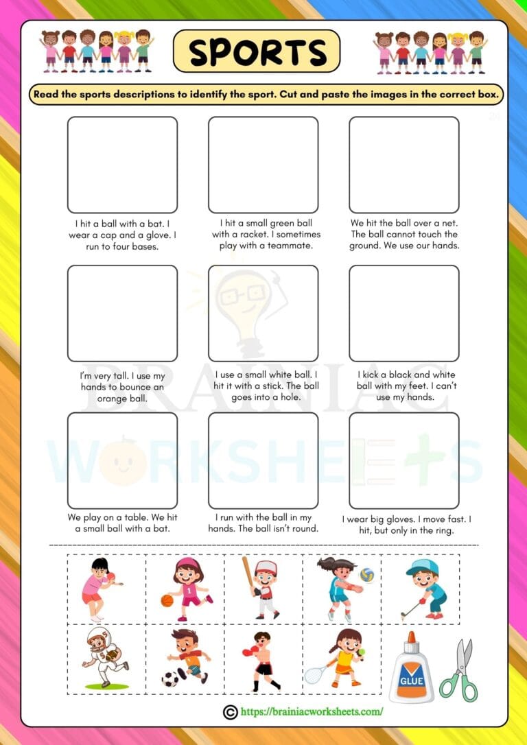 GK worksheet for class 3