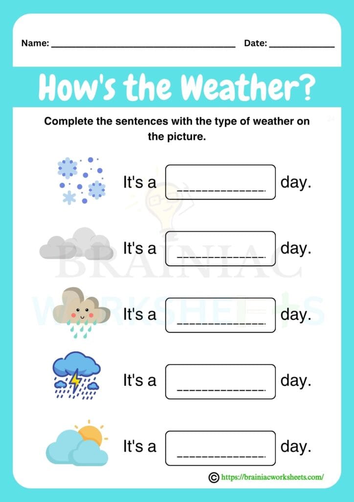 evs worksheet for class 1