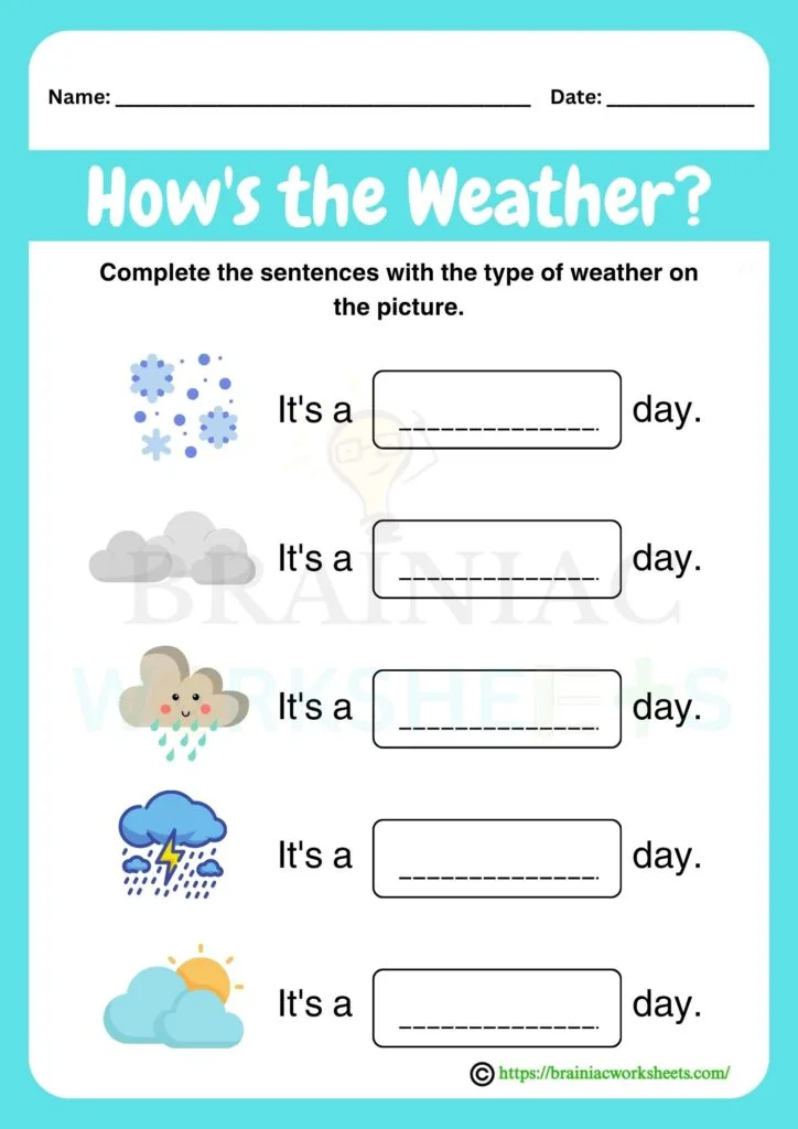 evs worksheet for class 1