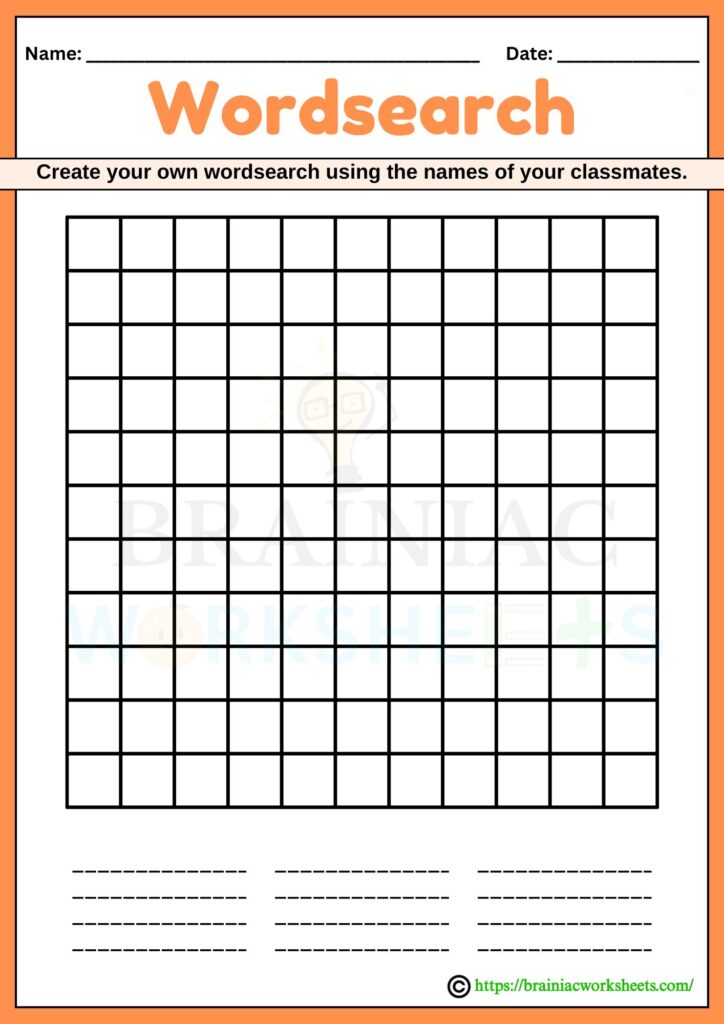 English worksheet for class 4