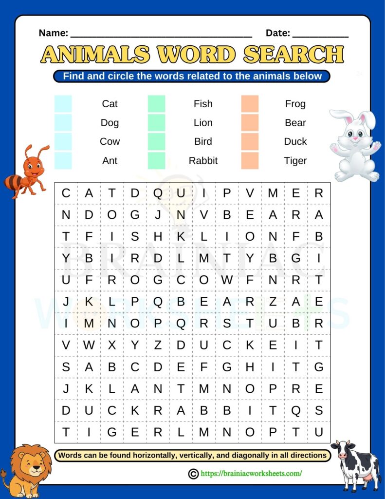 English worksheet for class 1
