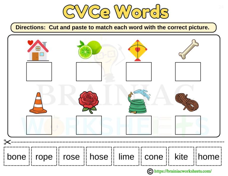ukg English worksheet