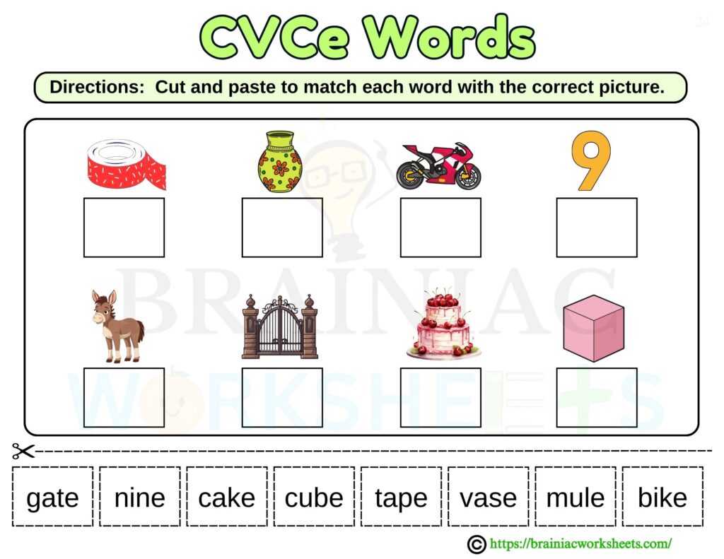 ukg English worksheet