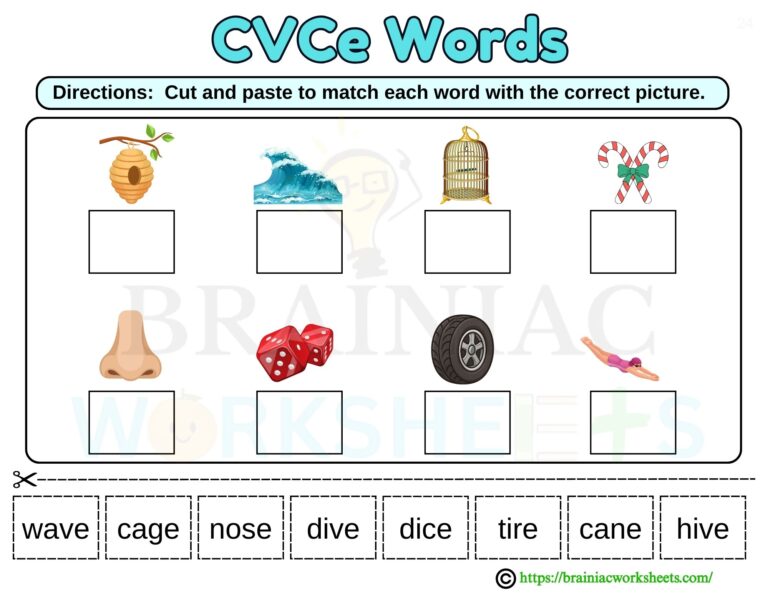 ukg English worksheet