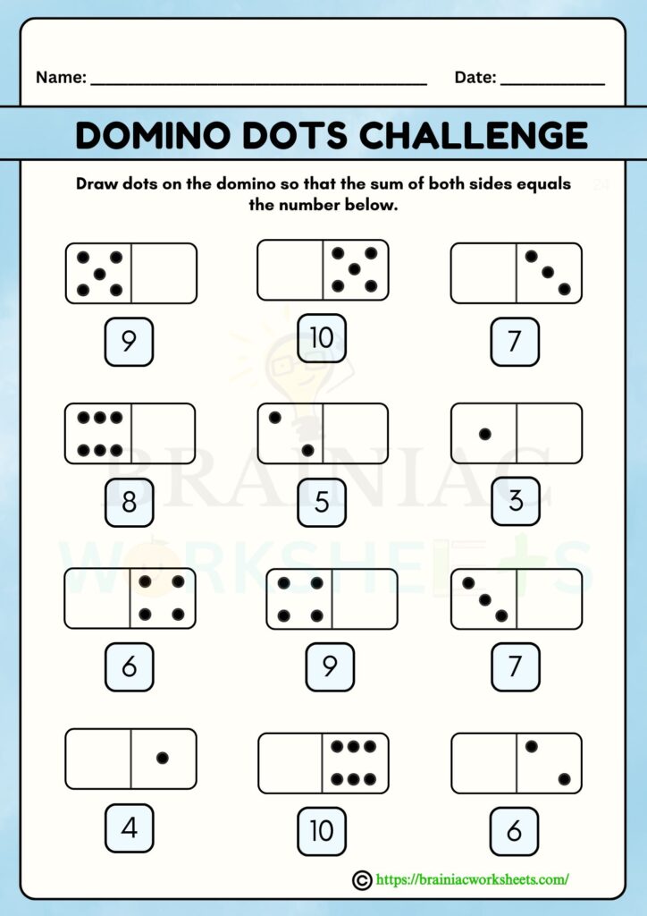 maths worksheet for class 1