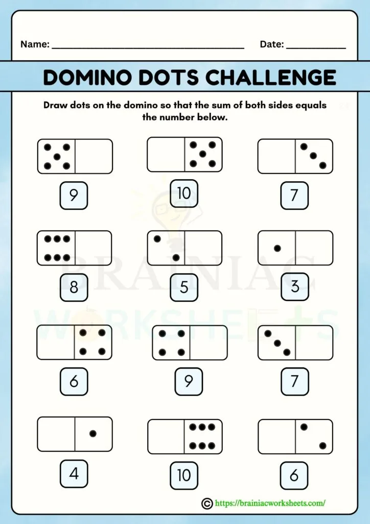maths worksheet for class 1