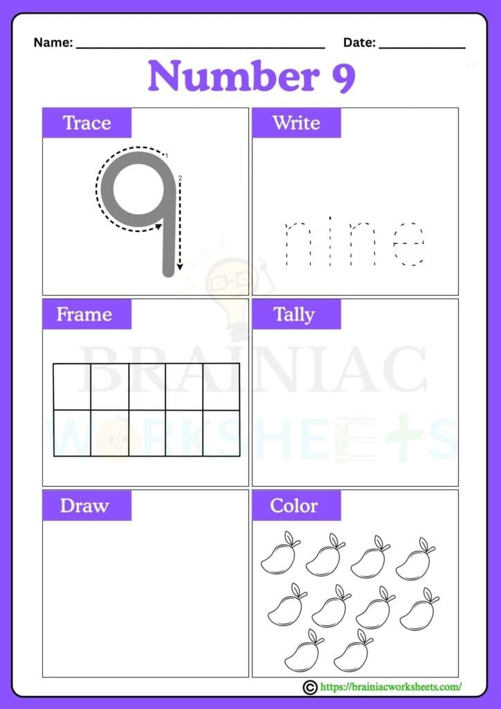 lkg maths worksheet