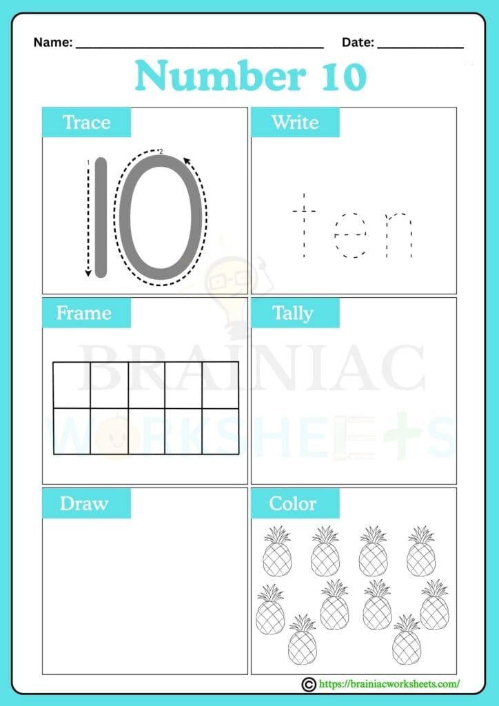 lkg maths worksheet