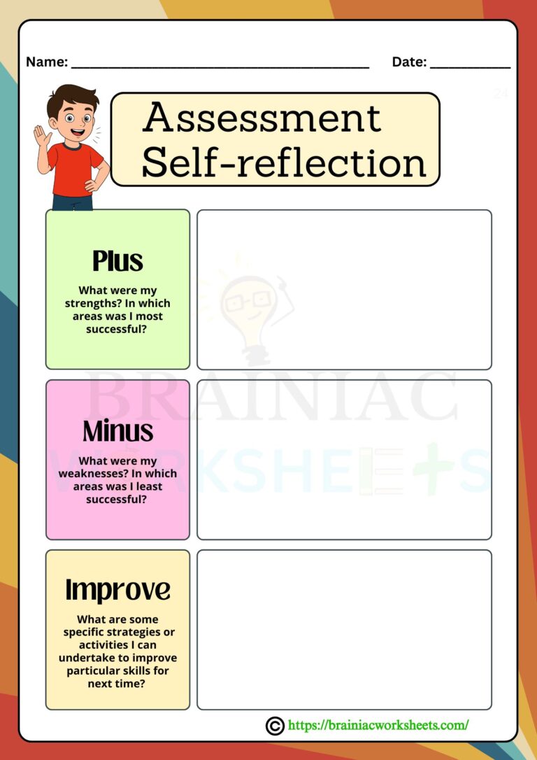 English worksheet for class 5